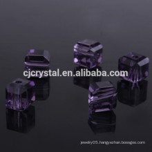 imitation crystal beads,cube glass beads